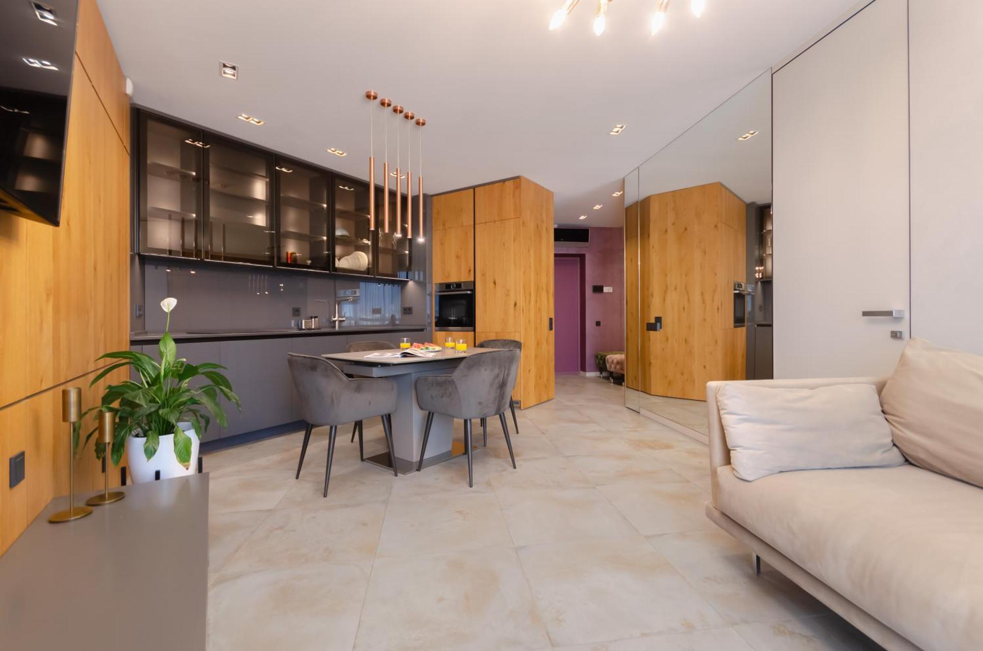 Modern New Cozy Apartment Kvartet Railway Station Kiev Exterior foto